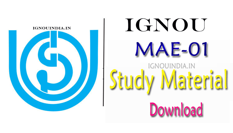 IGNOU MAE-01 Study Material, IGNOU MAE-01 Study Material Download, IGNOU MAE-01 egyankosh, IGNOU MAE-01 ebook,  MAE-01 Study Material, IGNOU MAE-01 Study Material & egyankosh, IGNOU MAE-01 Study Material & ebook