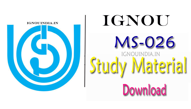 IGNOU MS-26 Study Material, IGNOU MS-26 Study Material Download, IGNOU MS-26 egyankosh, IGNOU MS-26 ebook, MS-26 Study Material, IGNOU MS-26 egyankosh download, IGNOU PGDHRM MS-26 Study Material