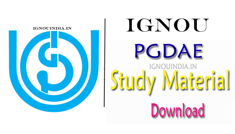 IGNOU PGDAE Study Material Download , IGNOU PGDAE Study Material, IGNOU PGDAE egyankosh, IGNOU PGDAE MES-016 Study Material Download. 