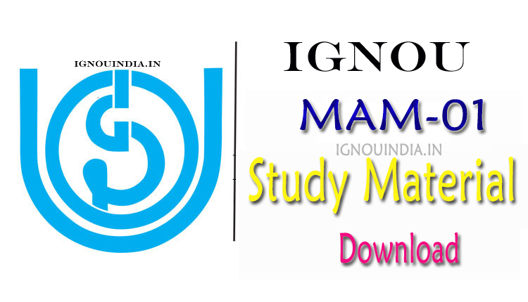 IGNOU MAM-01 Study Material, IGNOU MAM-01 Study Material Download, IGNOU MAM-01 egyankosh, IGNOU PGDPM MAM-01 Study Material