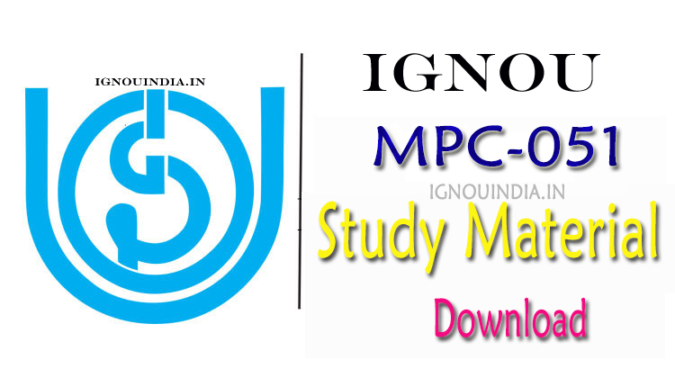 IGNOU MPC-51 Study Material, IGNOU MPC-51 Study Material Download, IGNOU MPC-51 Study Material & egyankosh, IGNOU MPC-51 ebook, IGNOU PGDMH MPC-51 Study Material