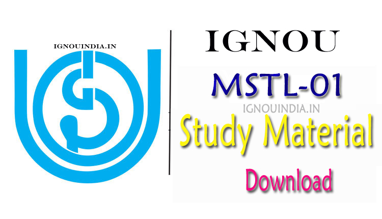 IGNOU MSTL-01 Study Material, IGNOU MSTL-01 Study Material Download, IGNOU MSTL-01 Study Material & ebook, IGNOU PGDAST MSTL-01 Study Material